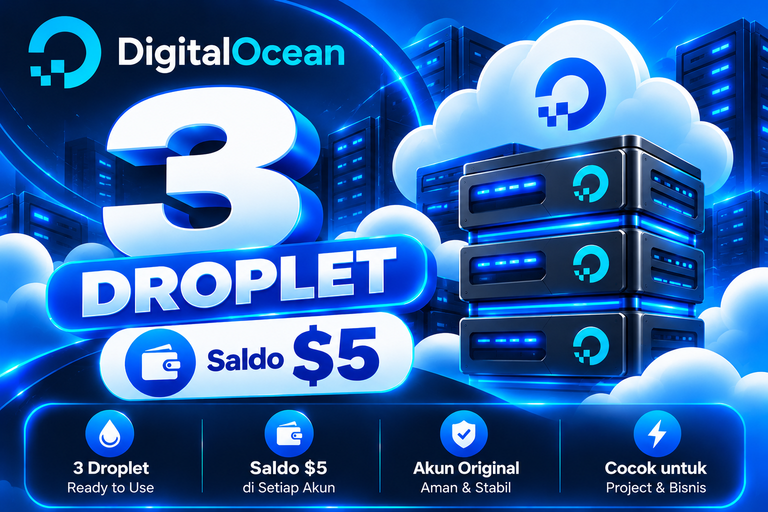 Digital Ocean 3 Droplet